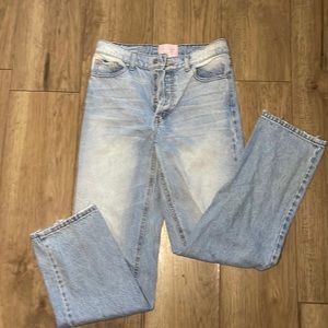 revice denim boyfriend high waist jeans hardly worn